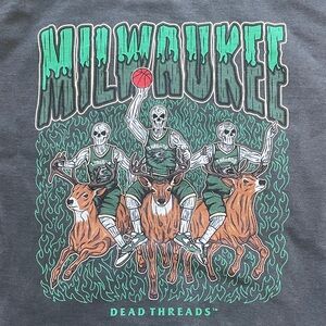 Gray Milwaukee Graphic Hoodie